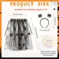 thumbnail image 6 of 2 Pack Spider Costume for Kids, Black Spider Web Cape and Spider Headband Set for Girls, Halloween Spider Costumes Accessories for Halloween Cosplay Party Fancy Dress Carnival Photo Props, 6 of 7