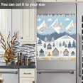 thumbnail image 3 of Yayeee Magnetic Dishwasher Cover for The Front Decoration Home Kitchen Machine Sticker Protector, Winter Village Serenity, 3 of 6
