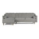 thumbnail image 2 of Sala Modular Reversible Makora Scotch Con Memory Foam Color Gris Claro Velvet Respaldo Reclinable De 3 Posiciones, 2 of 9