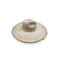 thumbnail image 2 of Time And Tru Women's Shell Fringe Straw Hat, OSFM, Natural, 2 of 3