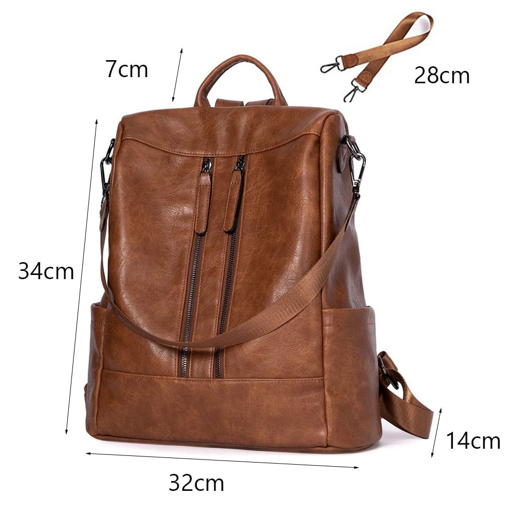 Women Backpack Purse Leather Fashion Travel Casual Detachable