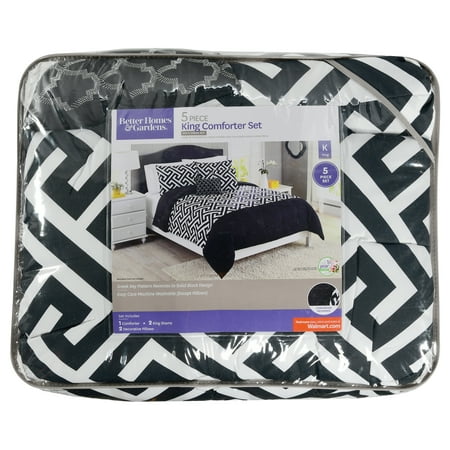 Better Homes Gardens Greek Key Comforter Set 5 Piece King