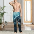 thumbnail image 4 of Salouo 3D Realistic Shark Print Pajama Pants for Men, Lounge Pants Elastic Waistband Casual Men's sleepwear Loungewear Sleep Pajama Pant -Medium, 4 of 7