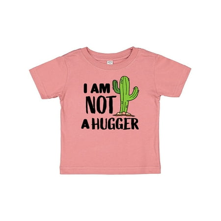 

Inktastic I am Not a Hugger with Cactus Gift Baby Boy or Baby Girl T-Shirt