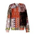 thumbnail image 5 of Hoodies For Women Oversized Winter Cute Sweatshirts Pullover Trendy Fall Clothes, Retro Print Lightweight Design without Pockets for Fall Winter Fashion and Comfort,Saffron,XL, 5 of 8