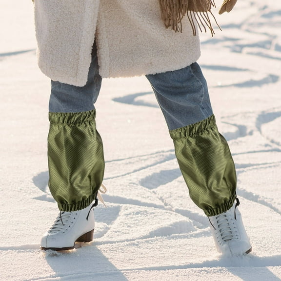 LOLIPPYY 1 Pair Lightweight Hiking Shoe Gaiter Socks Green Leg Gaiters for Outdoor