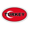 thumbnail image 1 of CafePress - Turkey (Turkish Flag) Oval Sticker - Sticker (Oval), 1 of 1