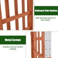 thumbnail image 6 of Topbuy 84.5" Outdoor Wood Arbor Natural Finish Arch Trellis Pergola Lattice, 6 of 10