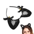 thumbnail image 4 of Encantadora banda para el cabello cómoda liviana antideslizante diadema con orejas de gatito multiusos para cosplay para el día a día ANGGREK Otros, 4 of 8