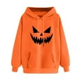 thumbnail image 4 of cocolona Womens Halloween Graphic Hoodie Fall Winter Long Sleeve Drawstring Sweatshirts Halloween Sweatshirts for Women, 4 of 4