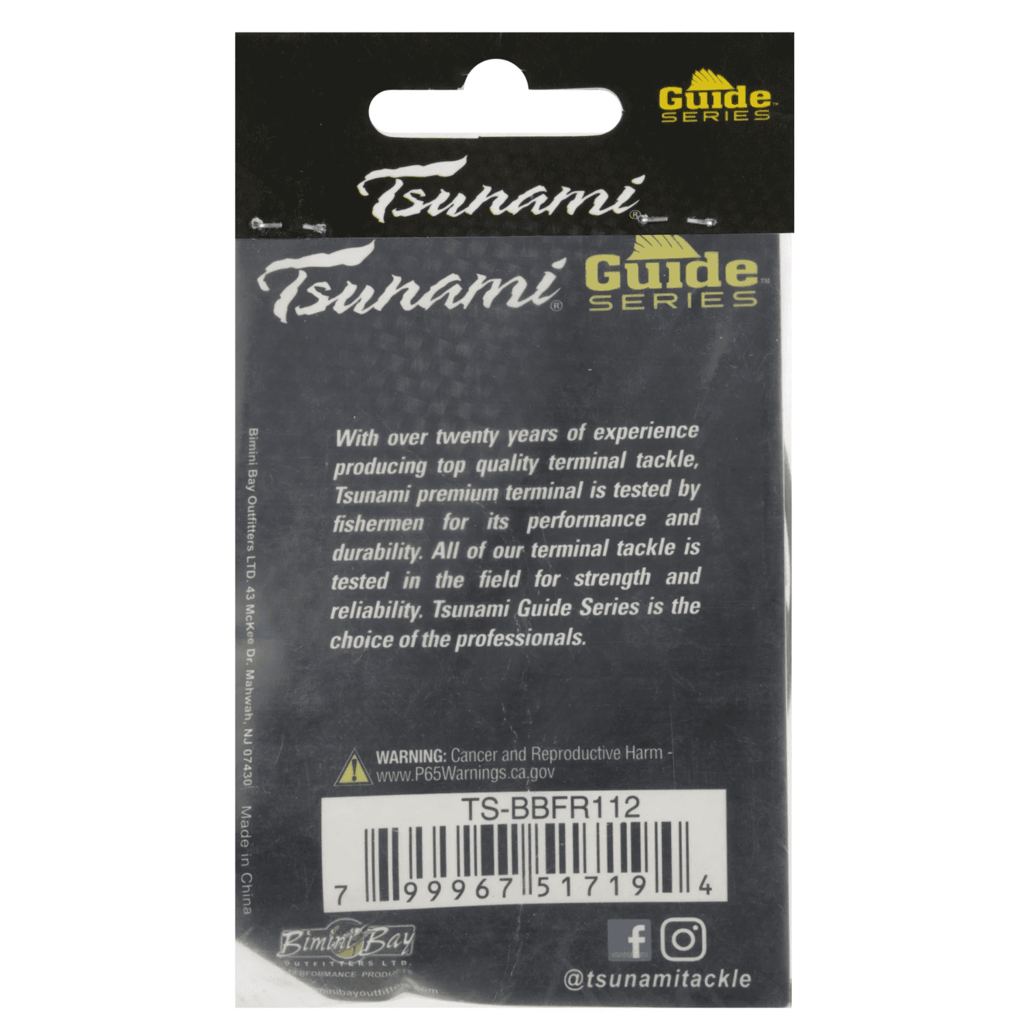 Tsunami Black Wire Egg Sinker Fishing Rig 1.5 oz. – 2 Pack