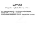 thumbnail image 2 of Transit Auto Front Rear Disc Brake Rotors and Ceramic Pads Kit for Car Mercedes-Benz SLK280 SLK300 Without Sport Package K8T-101146, 2 of 11