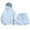 A1 Light Blue, variant on BODOAO Women's Hooded Jacket and Shorts 2 Piece Set Summer Casual Long Sleeve Zip Up Sporty Loungewear Outfit, Lightweight Track Suit with Side Pockets for Travel and Gym Beige L