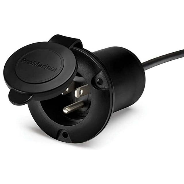 Soporte de enchufe AC ProMariner 51300 universal negro