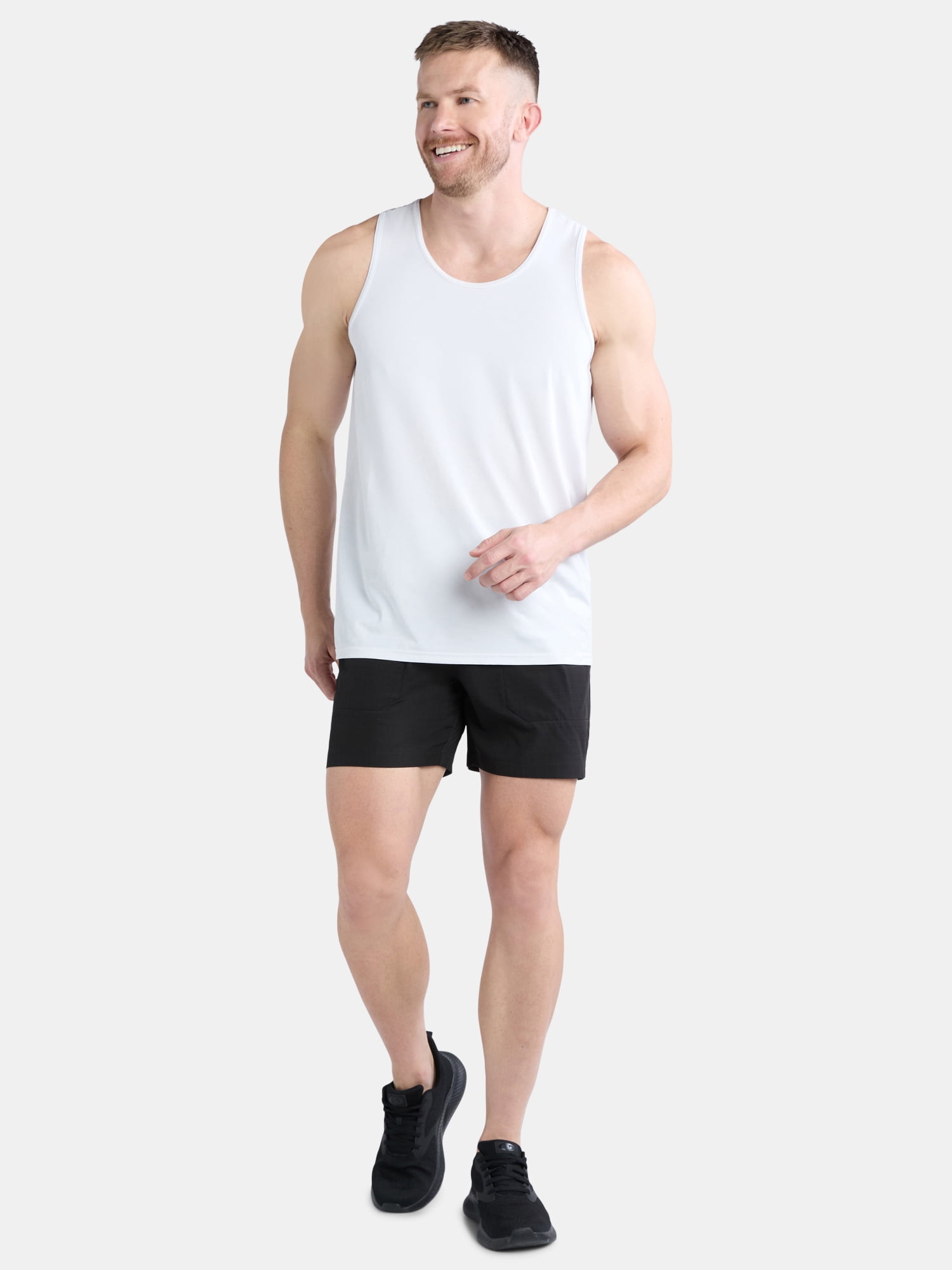 Athletic Works Men's and Big Men's 7" Ripstop Short, up to Size 5XL