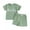 Green, variant on Bagilaanoe 2pcs Brother Sister Matching Outfits Toddler Baby Boy Girl Shorts Set Short Sleeve Letter Embroidery T Shirt Tops   Shorts 12M 18M 24M 3T 74T 5T Kids Casual Summer Clothes