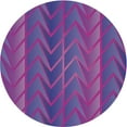 thumbnail image 1 of Ahgly Company Indoor Round Patterned Purple Novelty Area Rugs, 8' Round, 1 of 6