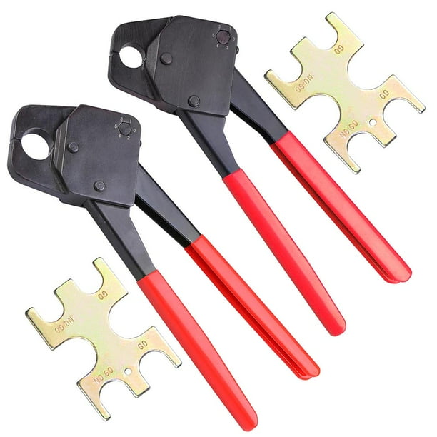 1/2" and 3/4" Pex Crimpers Set Plumbing Crimping Tool Copper
