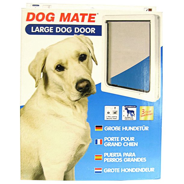 Dog Mate Multi Insulation Dog Doors White Large Door (Dogs up to 25