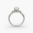 thumbnail image 2 of Amor Jewel Jewel Emerald Cut 1.9 Ct Lab Created Diamond Ring - 14K White Gold Plated Ring - Engagement Wedding Diamond Ring for Women's - Anniversary Gift On Clearance Rings - Simple Ring for Wife, 2 of 4