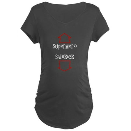 

CafePress - Superhero/Sidekick - Maternity Dark T-Shirt