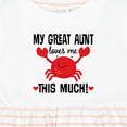 thumbnail image 4 of Inktastic My Great Aunt Loves Me Girls Baby Dress, 4 of 5