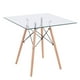 thumbnail image 1 of Mesa De Comedor Cuadrada CHICAGO De Cristal Templado Para 4 Personas C/ Patas Café NINON, 1 of 4