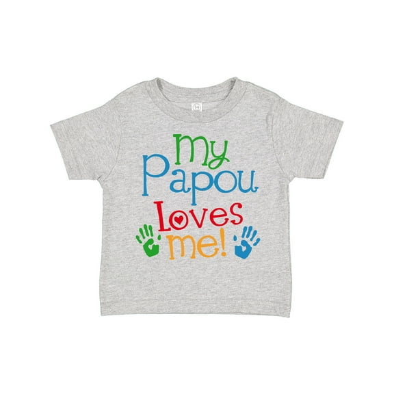 Inktastic My Papou Loves Me Boys or Girls Toddler T-Shirt