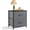 Grey, variant on Nightstand, Small 2 Drawer Dresser End Table Bedside Furniture, Wooden Top Fabric Bins for Bedroom, Closet, Entryway, Dorm, 11.8" D x 18" W x 20", Grey