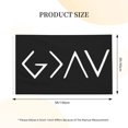 thumbnail image 3 of Christian God is Greater Than The Highs and Lows Cross Black Flag 3 x 5 Feet Preppy Room Decor Funny Flags Aesthetic Dorm Room Flags Outdoor Large Flags for Room Teen Girls, 3 of 9