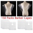 thumbnail image 1 of 150 capas de peluquería desechables chal de salón de cabellero herramienta de cabellero impermeable de plástico para peluquería o doméstico, 64x84c Colco  capa de corte de cabello desechable, 1 of 8