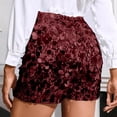 thumbnail image 4 of MEZZALL Women Sequin Party Shorts For Festive Club Shorts With Shine For Clubwear And Events Relaxed Fit Solid Color Summer Daily Casual Bottoms, 4 of 5