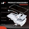 thumbnail image 3 of A-Premium Performance Muscle Car Engine Oil Pan Complete Kit Compatible with GM LS1 LS3 LSA LSX Chevrolet Chevy Pontiac Replace # 19212593, 3 of 8