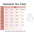 thumbnail image 6 of Fantaslook Striped Tops for Womens 3/4 Sleeve V Neck Shirts Dressy Casual Business Work Blouses Trendy Lapel Tops, 6 of 6