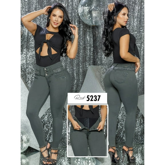 Colombian butt lifting jean with shapewear