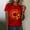 Z Red, variant on Outfmvch Tops for Women Trendy Spring Tops for Women 2024 Womens Tops Shirts for Women Sunflower Summer T Shirt Plus Size Loose Blouse Short Sleeve Graphic Casual Tees Polyester Spandex White L