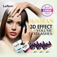 thumbnail image 2 of Laflare 3D Russian (MAX) Volume Wispy, Fluffy, Dramatic, Lightweight, Handmade DD Curl Lashes 3 Packs with lash Adhesive and Remover All In One Complete Kit, 2 of 5