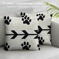 thumbnail image 3 of Dogs Lovers Moms Gift Nordic Abstract with Dog Paw Prints Body Throw Pillow Case Cushions Cover Pillow Sham Sofa Decorative Square Inches, 3 of 5