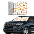 thumbnail image 3 of Kdxio Cute Cartoon Mushrooms Print Front Windshield Sun Shade,Folding Auto Sunshade for Car Truck SUV-Small, 3 of 7