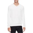thumbnail image 1 of Calvin Klein Mens Ribbed V-neck Pullover Sweater, White, XX-Large, 1 of 1