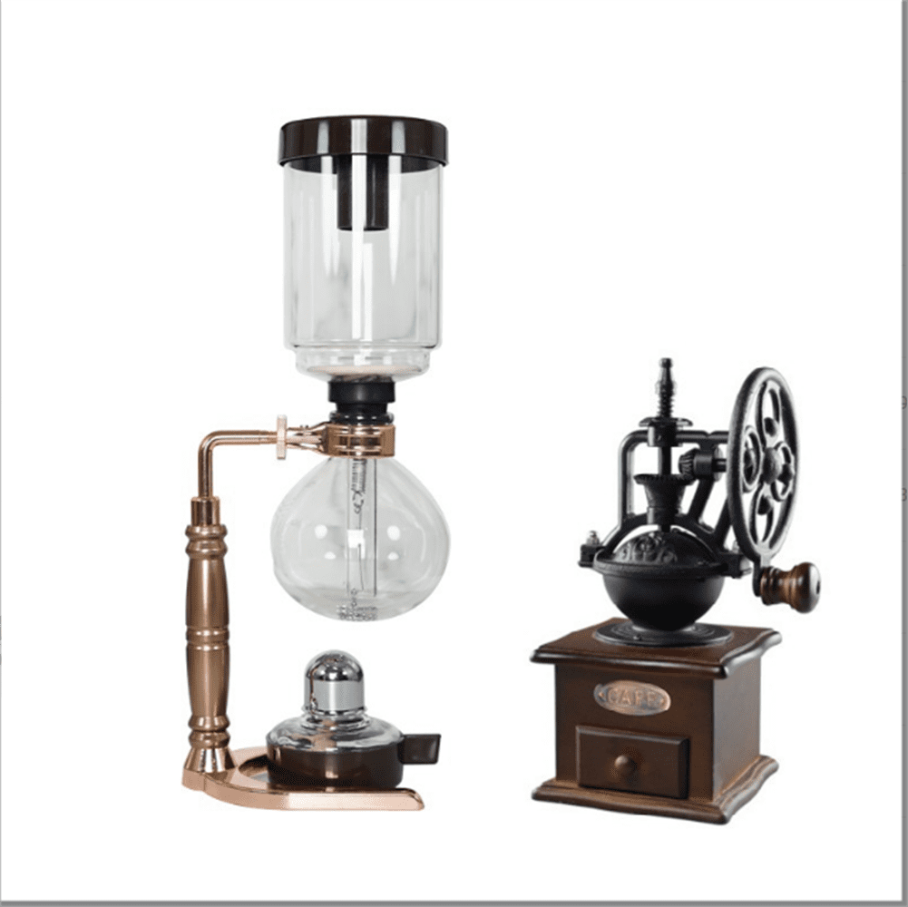 3 Cups Syphon Coffee MakerTabletop Glass Siphon Pot Syphon Coffee
