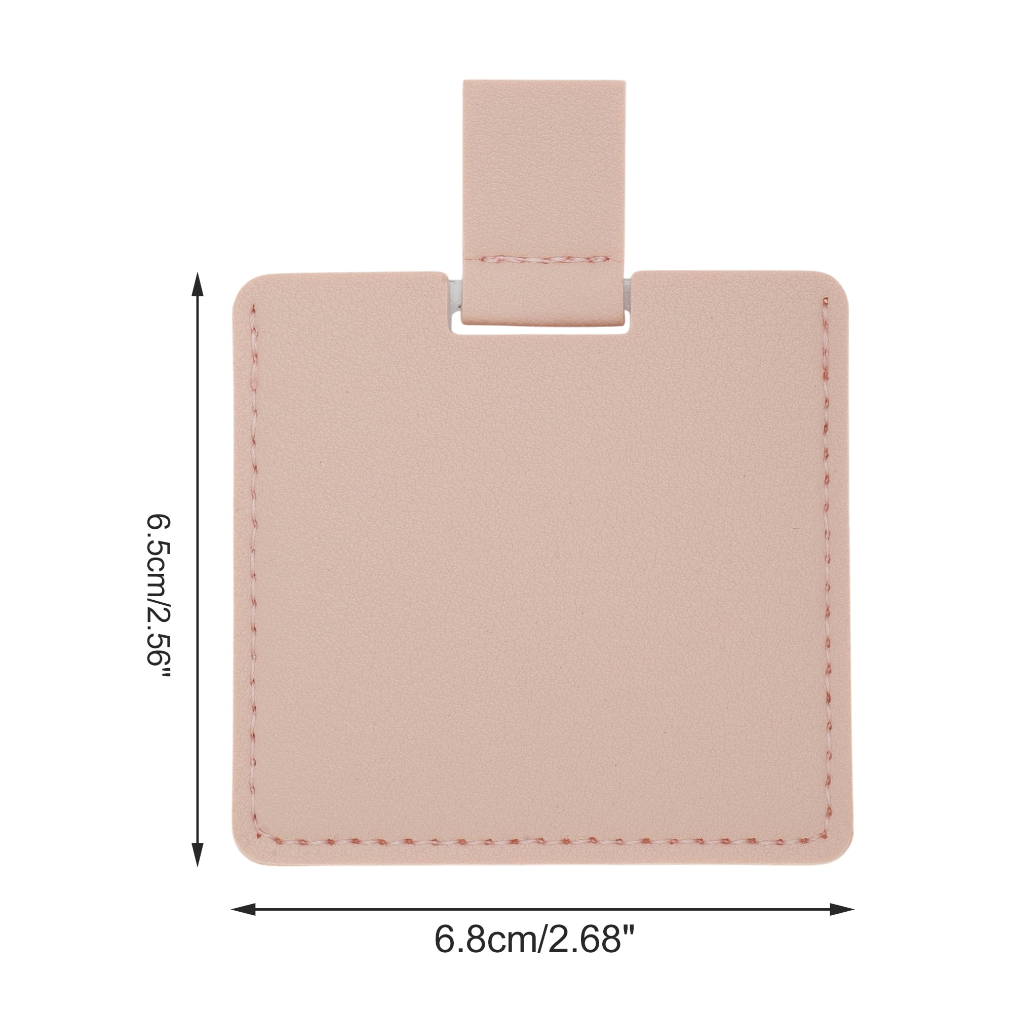Unique Bargains 1 Pc Square Shape Makeup Mirror Light Pink
