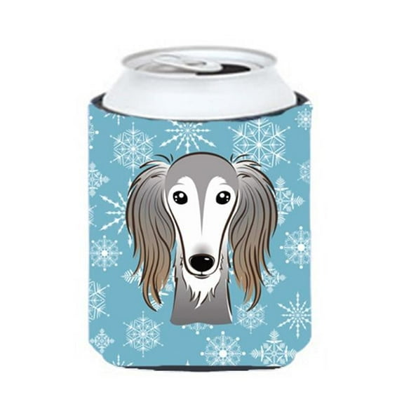 Snowflake Saluki Can & Bottle Hugger