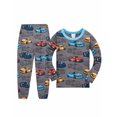 thumbnail image 3 of QEFJNO 2-8Y Kids Boys 100% Cotton Pajamas Set Toddler 2-Piece Long Sleeve Sleepwear Little Boys Race Car Pjs, 3 of 10