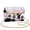Cherry Blossom Panda, variant on Sunflower Aztec Women's Leather Crossbody Bag with Chain Strap Versatile Small Leather Crossbody Bags for Women Vintage Craftsmanship Trendy Gifts for Women