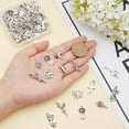 thumbnail image 3 of 1Boxs 1 Box 80Pcs 8 Styles Cheerleading Charms Bulk Sports Charm Dance School Sports Spirit Gymnastics Alloy Charm for Jewelry Making Charms Bracelet Necklace Earring Women DIY Jewelry Craft, 3 of 5