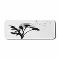 thumbnail image 1 of Flower Computer Mouse Pad, Monochromatic Illustration of Dandelion and Flying on Plain Backdrop, Rectangle Non-Slip Rubber Mousepad Large, 31" x 12" Gaming Size, White Charcoal Grey, by Ambesonne, 1 of 2