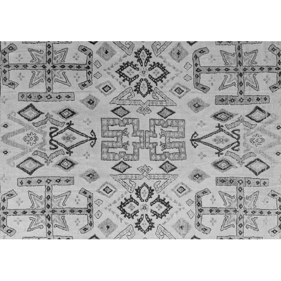 Ahgly Company Indoor Rectangle Abstract Gray Modern Area Rugs, 2' x 5'