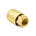 thumbnail image 3 of Interstate Pneumatics T19 1/4" FPT Sleeve Lock Straight-In Brass Chuck with Shut-off Valve, 3 of 5