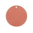 thumbnail image 1 of Round Table Placemat Dining Table Mat Hot Insulation Pad Table Insulation Pad Round Placemat Rubber  Free Prevent Slip Heat  Washable Table Insulation Pad For Cup Bowl, 1 of 1